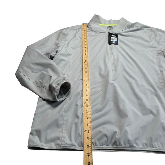 Slazenger Golf Men’s Tech Bomber Jacket Grey Hi Rise 1/2 Zip Sz XXL NWT - Picture 8 of 14